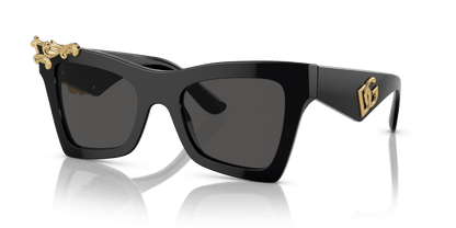 משקפי שמש דולצ'ה וגבאנה שחור-אפור כהה | Dolce&Gabbana DG4434 Black-Dark Grey