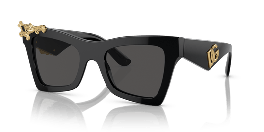 משקפי שמש דולצ'ה וגבאנה שחור-אפור כהה | Dolce&Gabbana DG4434 Black-Dark Grey