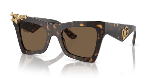 משקפי שמש דולצ'ה וגבאנה הוואנה-חום כהה | Dolce&Gabbana DG4434 Havana-Dark Brown
