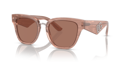 משקפי שמש דולצ'ה וגבאנה פלר קרמל-חום כהה | Dolce&Gabbana DG4437 Fleur Caramel-Dark Brown