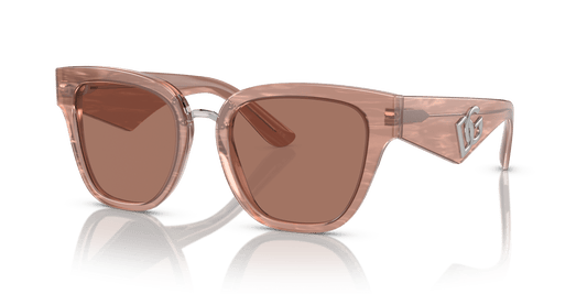 משקפי שמש דולצ'ה וגבאנה פלר קרמל-חום כהה | Dolce&Gabbana DG4437 Fleur Caramel-Dark Brown