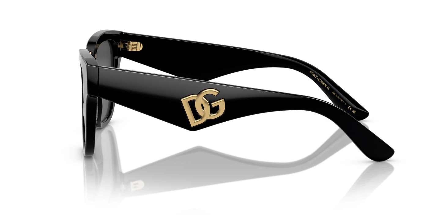 משקפי שמש דולצ'ה וגבאנה שחור-אפור כהה | Dolce&Gabbana DG4437 Black-Dark Grey