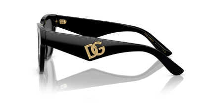 משקפי שמש דולצ'ה וגבאנה שחור-אפור כהה | Dolce&Gabbana DG4437 Black-Dark Grey