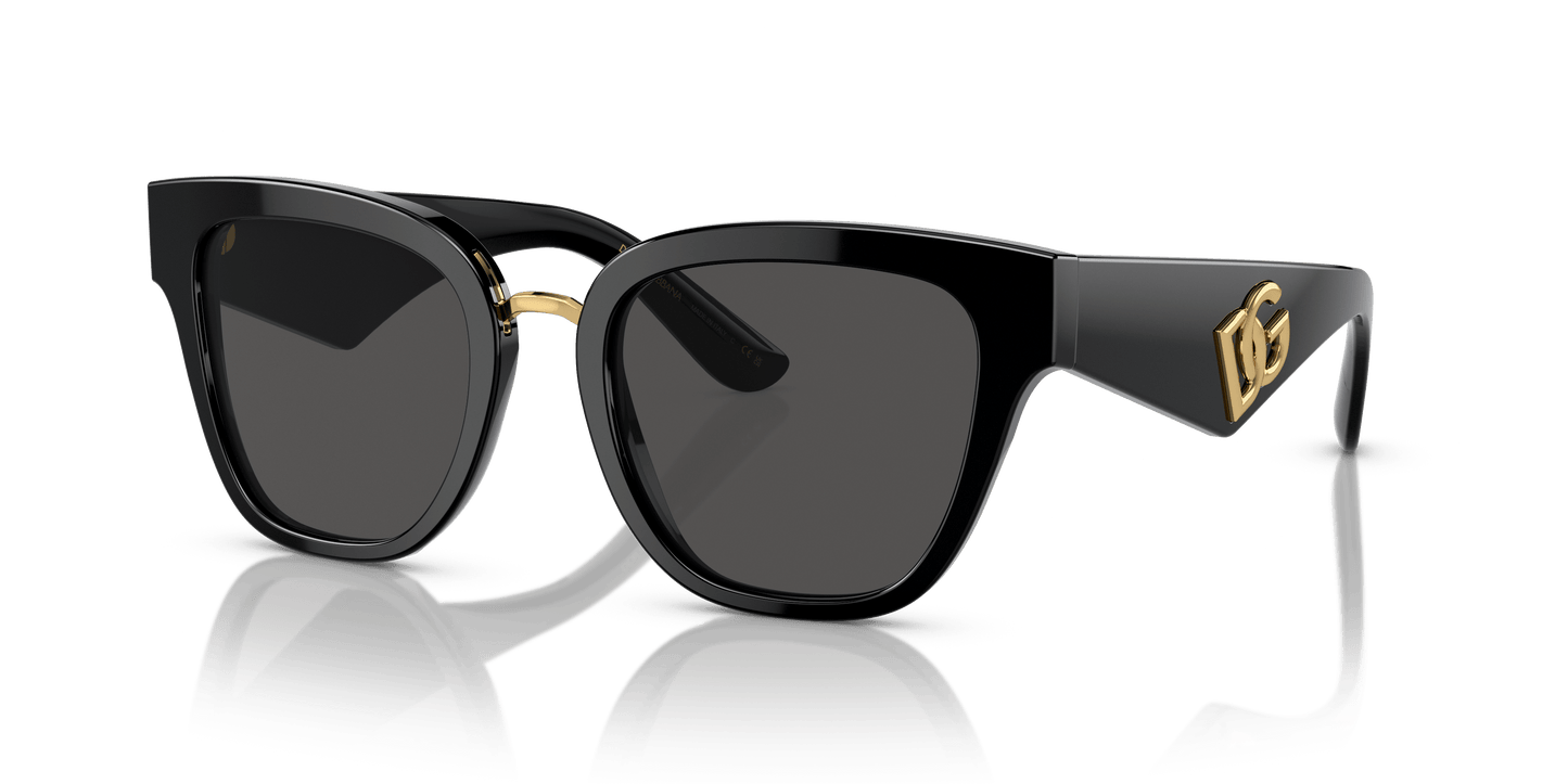 משקפי שמש דולצ'ה וגבאנה שחור-אפור כהה | Dolce&Gabbana DG4437 Black-Dark Grey