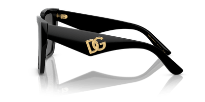 משקפי שמש דולצ'ה וגבאנה שחור-אפור כהה | Dolce&Gabbana DG4438 Black-Dark Grey