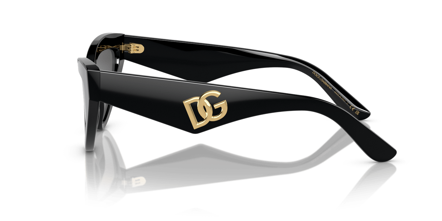 משקפי שמש דולצ'ה וגבאנה שחור-אפור כהה | Dolce&Gabbana DG4439 Black-Dark Grey