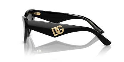 משקפי שמש דולצ'ה וגבאנה שחור-אפור כהה | Dolce&Gabbana DG4439 Black-Dark Grey