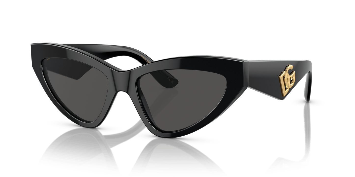 משקפי שמש דולצ'ה וגבאנה שחור-אפור כהה | Dolce&Gabbana DG4439 Black-Dark Grey
