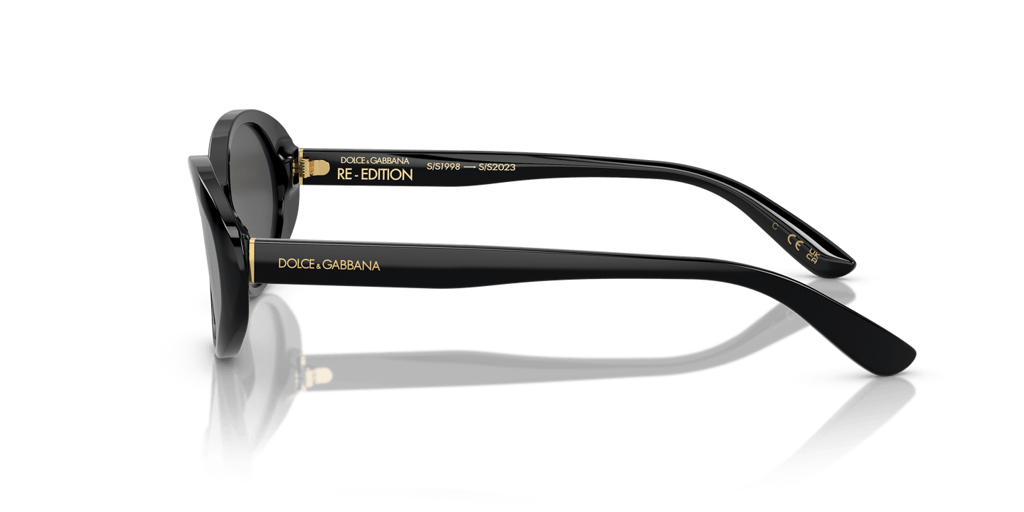 משקפי שמש דולצ'ה וגבאנה שחור-אפור כהה | Dolce&Gabbana DG4443 Black-Dark Grey