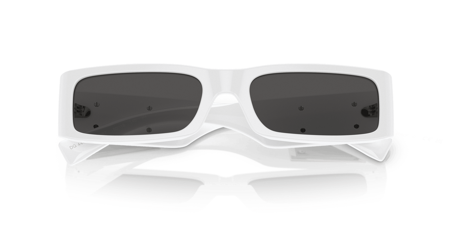 משקפי שמש דולצ'ה וגבאנה לבן-אפור כהה | Dolce&Gabbana DG4444 White-Dark Grey