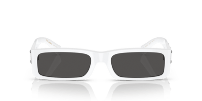 משקפי שמש דולצ'ה וגבאנה לבן-אפור כהה | Dolce&Gabbana DG4444 White-Dark Grey