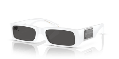 משקפי שמש דולצ'ה וגבאנה לבן-אפור כהה | Dolce&Gabbana DG4444 White-Dark Grey