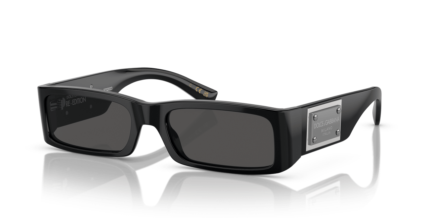 משקפי שמש דולצ'ה וגבאנה שחור-אפור כהה | Dolce&Gabbana DG4444 Black-Dark Grey