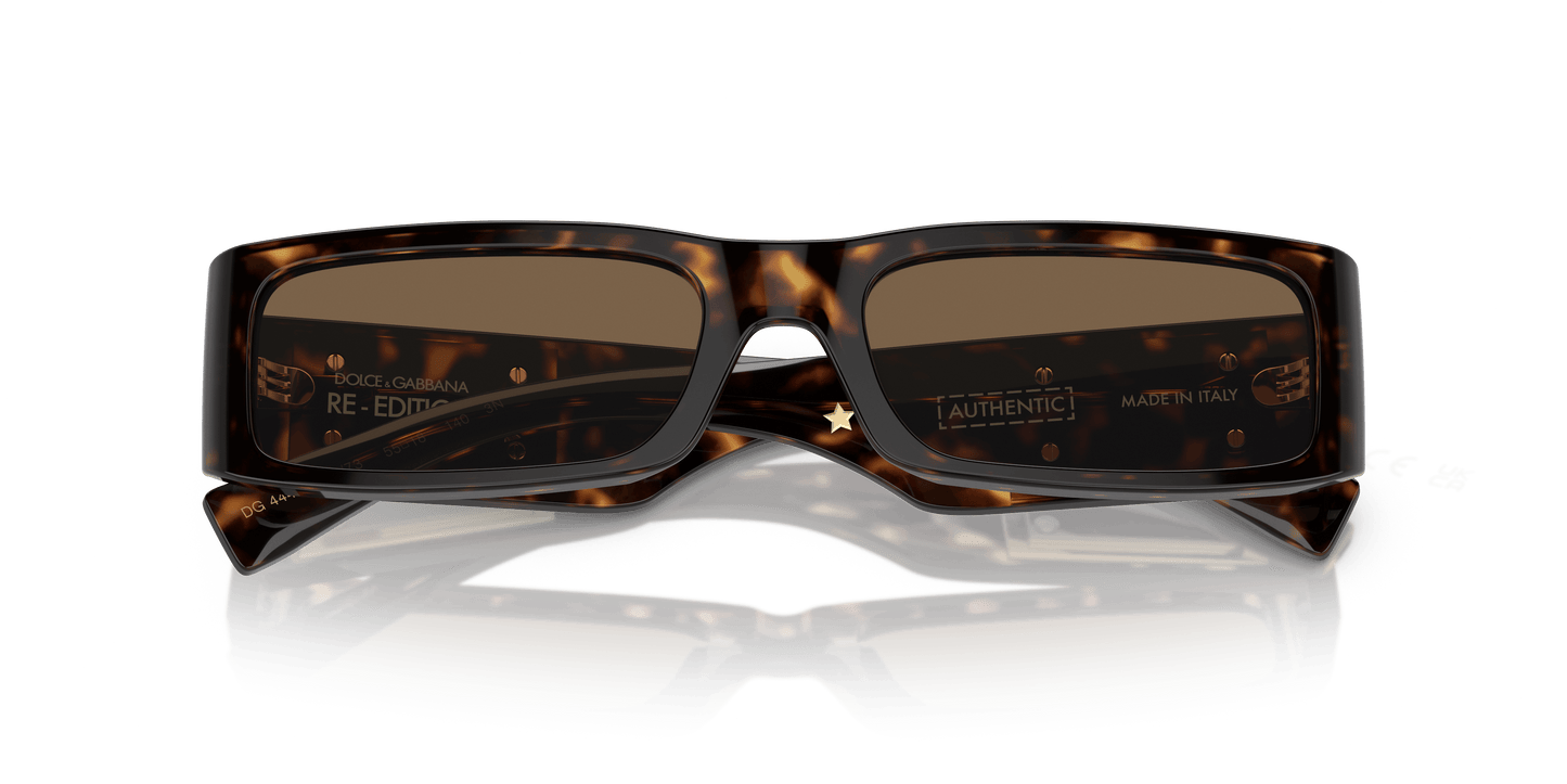 משקפי שמש דולצ'ה וגבאנה הוואנה-חום כהה | Dolce&Gabbana DG4444 Havana-Dark Brown