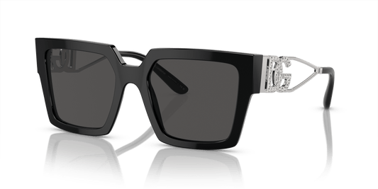 משקפי שמש דולצ'ה וגבאנה שחור-אפור כהה | Dolce&Gabbana DG4446B Black-Dark Grey