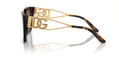 Dolce &amp; Gabbana Sunglasses Havana-Dark Brown | Dolce&amp;Gabbana DG4446B Havana-Dark Brown