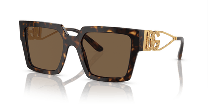 Dolce &amp; Gabbana Sunglasses Havana-Dark Brown | Dolce&amp;Gabbana DG4446B Havana-Dark Brown