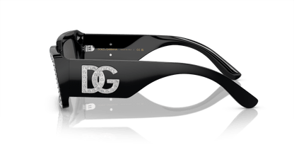משקפי שמש דולצ'ה וגבאנה שחור-אפור כהה | Dolce&Gabbana DG4447B Black-Dark Grey