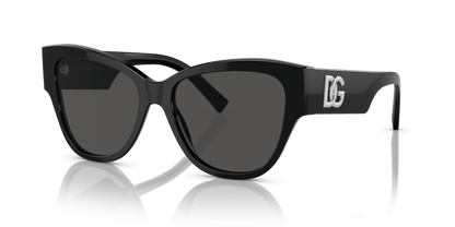 משקפי שמש דולצ'ה וגבאנה שחור-אפור כהה | Dolce&Gabbana DG4449 Black-Dark Grey