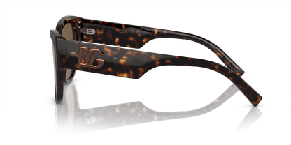 משקפי שמש דולצ'ה וגבאנה הוואנה-חום כהה | Dolce&Gabbana DG4449 Havana-Dark Brown