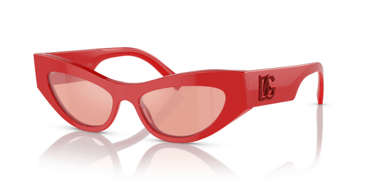 Dolce &amp; Gabbana DG4450 Red-Pink Mirror Pink Sunglasses