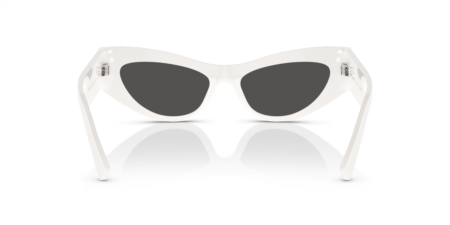 משקפי שמש דולצ'ה וגבאנה לבן-אפור כהה | Dolce&Gabbana DG4450 White-Dark Grey