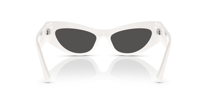 משקפי שמש דולצ'ה וגבאנה לבן-אפור כהה | Dolce&Gabbana DG4450 White-Dark Grey