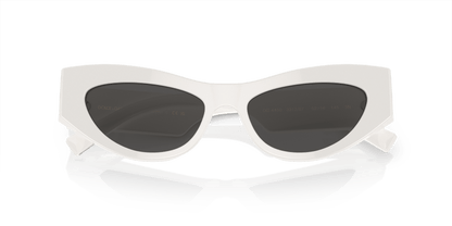 משקפי שמש דולצ'ה וגבאנה לבן-אפור כהה | Dolce&Gabbana DG4450 White-Dark Grey