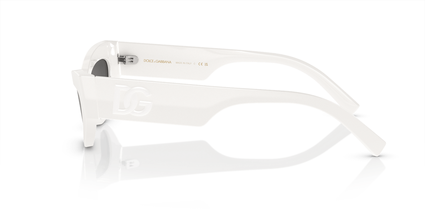 משקפי שמש דולצ'ה וגבאנה לבן-אפור כהה | Dolce&Gabbana DG4450 White-Dark Grey