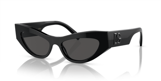 Dolce &amp; Gabbana DG4450 Black-Dark Grey Sunglasses