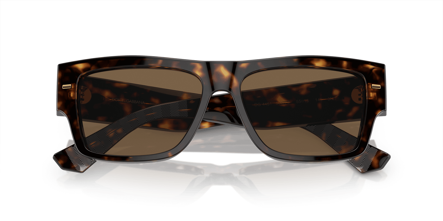 משקפי שמש דולצ'ה וגבאנה הוואנה-חום כהה | Dolce&Gabbana DG4451 Havana-Dark Brown