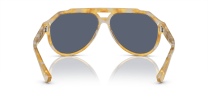 משקפי שמש דולצ'ה וגבאנה צהוב צב-כחול | Dolce&Gabbana DG4452 Yellow Tortoise-Blue
