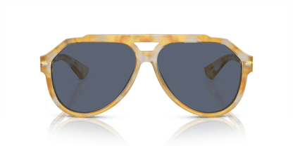משקפי שמש דולצ'ה וגבאנה צהוב צב-כחול | Dolce&Gabbana DG4452 Yellow Tortoise-Blue