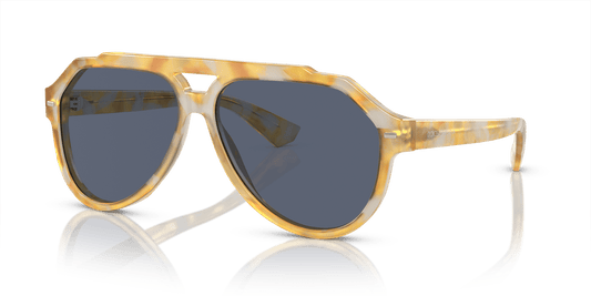 משקפי שמש דולצ'ה וגבאנה צהוב צב-כחול | Dolce&Gabbana DG4452 Yellow Tortoise-Blue