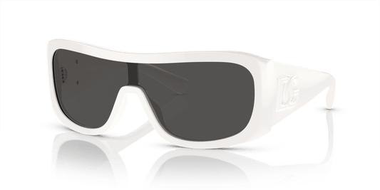 משקפי שמש דולצ'ה וגבאנה לבן-אפור כהה | Dolce&Gabbana DG4454 White-Dark Grey