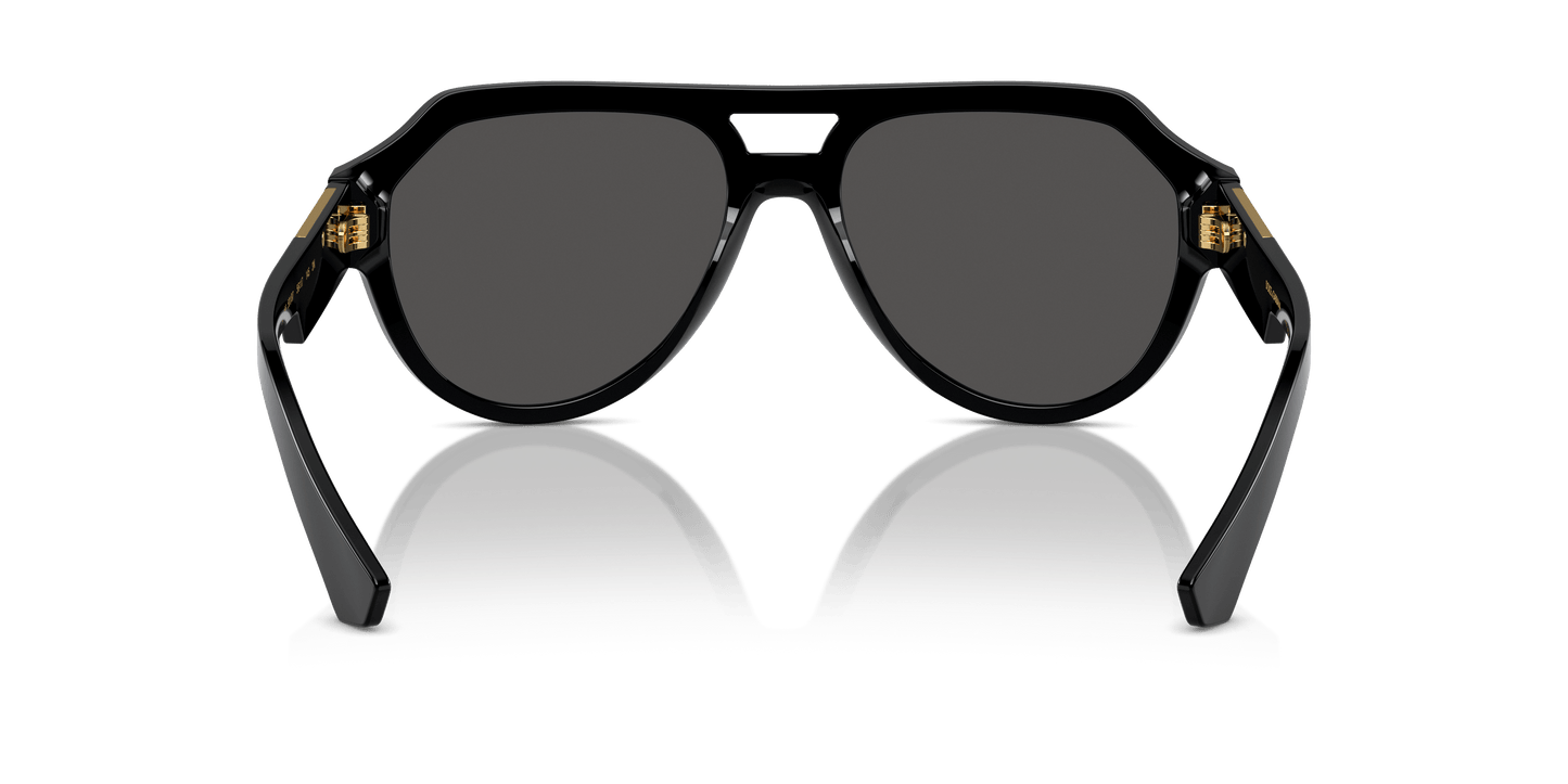 משקפי שמש דולצ'ה וגבאנה שחור-אפור כהה | Dolce&Gabbana DG4466 Black-Dark Grey
