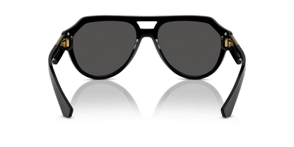 משקפי שמש דולצ'ה וגבאנה שחור-אפור כהה | Dolce&Gabbana DG4466 Black-Dark Grey
