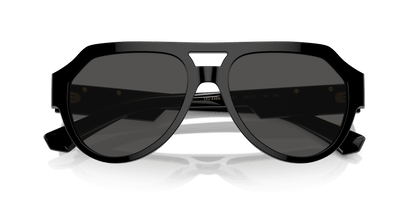 משקפי שמש דולצ'ה וגבאנה שחור-אפור כהה | Dolce&Gabbana DG4466 Black-Dark Grey