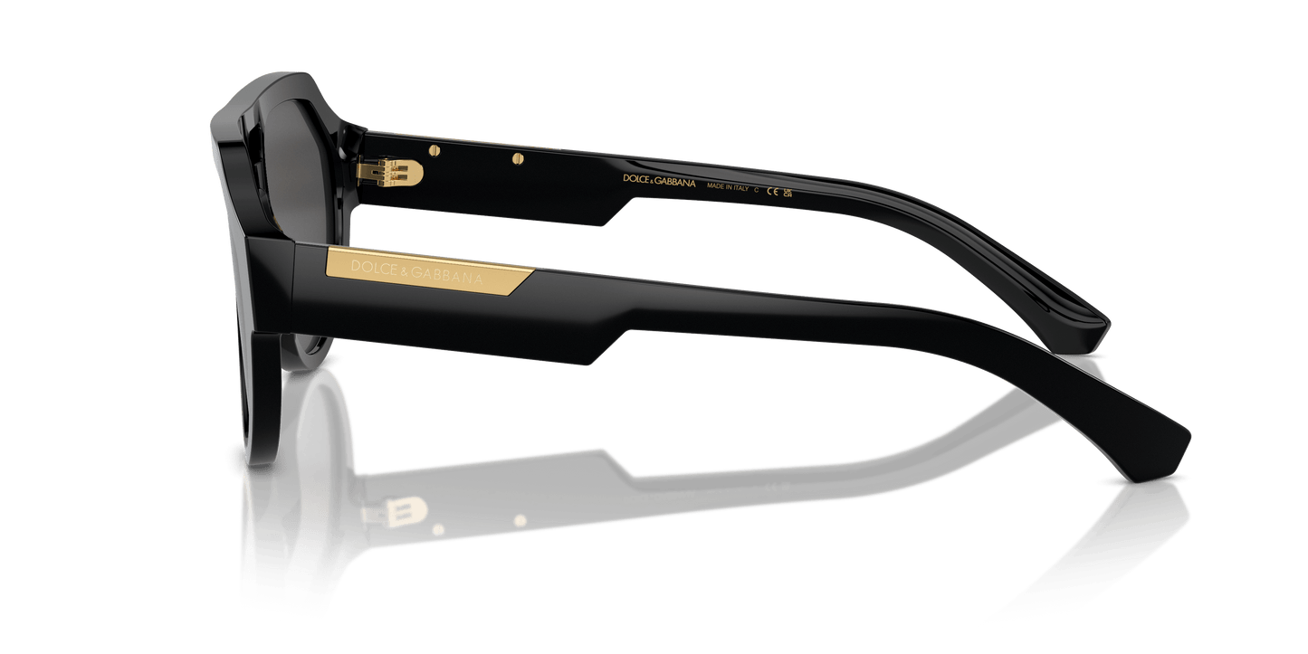 משקפי שמש דולצ'ה וגבאנה שחור-אפור כהה | Dolce&Gabbana DG4466 Black-Dark Grey