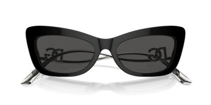 משקפי שמש דולצ'ה וגבאנה שחור-אפור כהה | Dolce&Gabbana DG4467B Black-Dark Grey