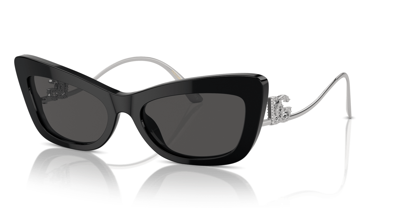 משקפי שמש דולצ'ה וגבאנה שחור-אפור כהה | Dolce&Gabbana DG4467B Black-Dark Grey