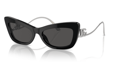 משקפי שמש דולצ'ה וגבאנה שחור-אפור כהה | Dolce&Gabbana DG4467B Black-Dark Grey