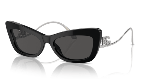 משקפי שמש דולצ'ה וגבאנה שחור-אפור כהה | Dolce&Gabbana DG4467B Black-Dark Grey