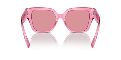 Dolce &amp; Gabbana DG4471 Transparent Pink-Pink Mirror Internal Silver Sunglasses