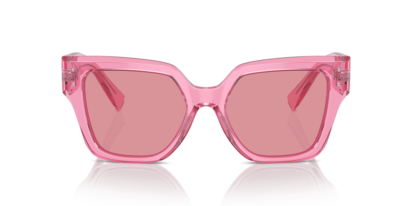 Dolce &amp; Gabbana DG4471 Transparent Pink-Pink Mirror Internal Silver Sunglasses
