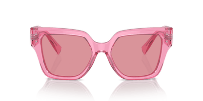 Dolce &amp; Gabbana DG4471 Transparent Pink-Pink Mirror Internal Silver Sunglasses