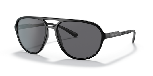 Dolce &amp; Gabbana DG6150 Matte Black-Dark Grey Polarized Sunglasses