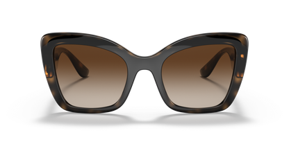 Dolce &amp; Gabbana Sunglasses Havana/Black-Gradient Brown | Dolce&amp;Gabbana DG6170 Havana/Black-Gradient Brown