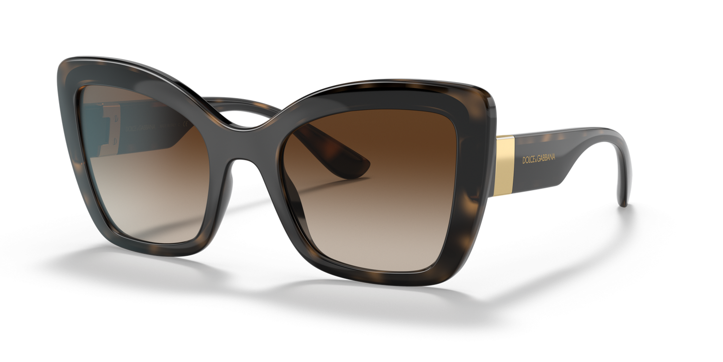 Dolce &amp; Gabbana Sunglasses Havana/Black-Gradient Brown | Dolce&amp;Gabbana DG6170 Havana/Black-Gradient Brown