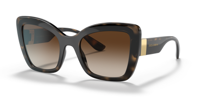 Dolce &amp; Gabbana Sunglasses Havana/Black-Gradient Brown | Dolce&amp;Gabbana DG6170 Havana/Black-Gradient Brown